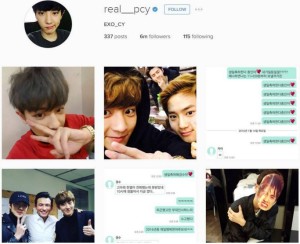 Instagram de Chanyeol de EXO