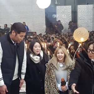intervención de Sandara en un programa